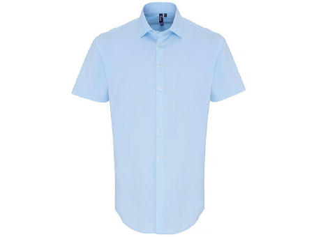 Men´s Stretch Fit Poplin Short Sleeve Cotton Shirt