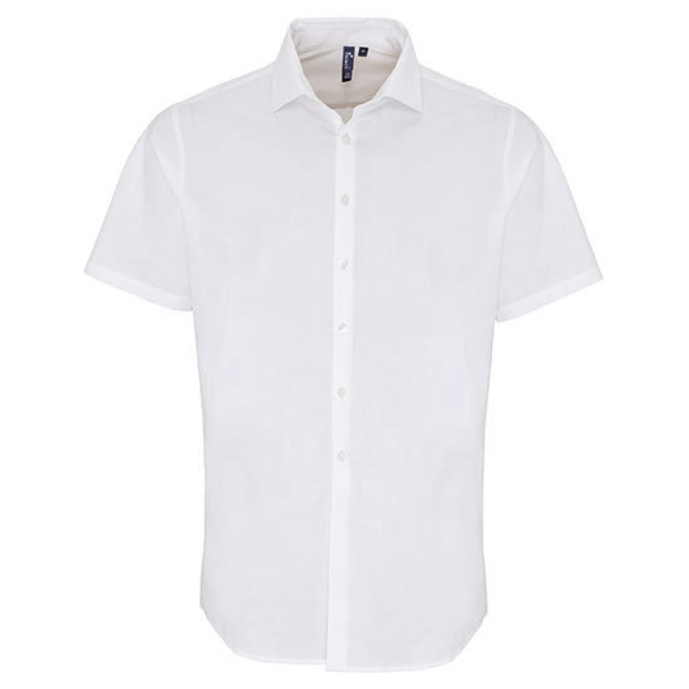 Men´s Stretch Fit Poplin Short Sleeve Cotton Shirt