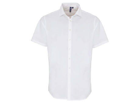 Men´s Stretch Fit Poplin Short Sleeve Cotton Shirt