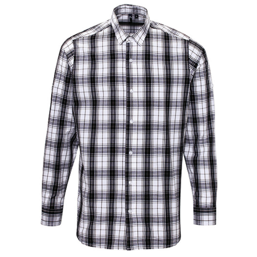 Men´s Ginmill Check Long Sleeve Cotton Shirt