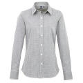 Women´s Microcheck (Gingham) Long Sleeve Cotton Shirt