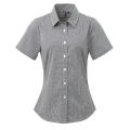 Women´s Microcheck (Gingham) Short Sleeve Cotton Shirt