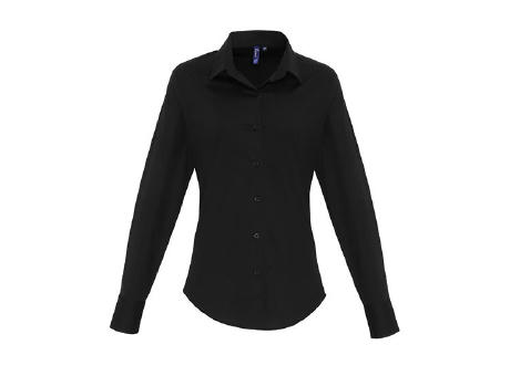 Women´s Stretch Fit Poplin Long Sleeve Cotton Shirt