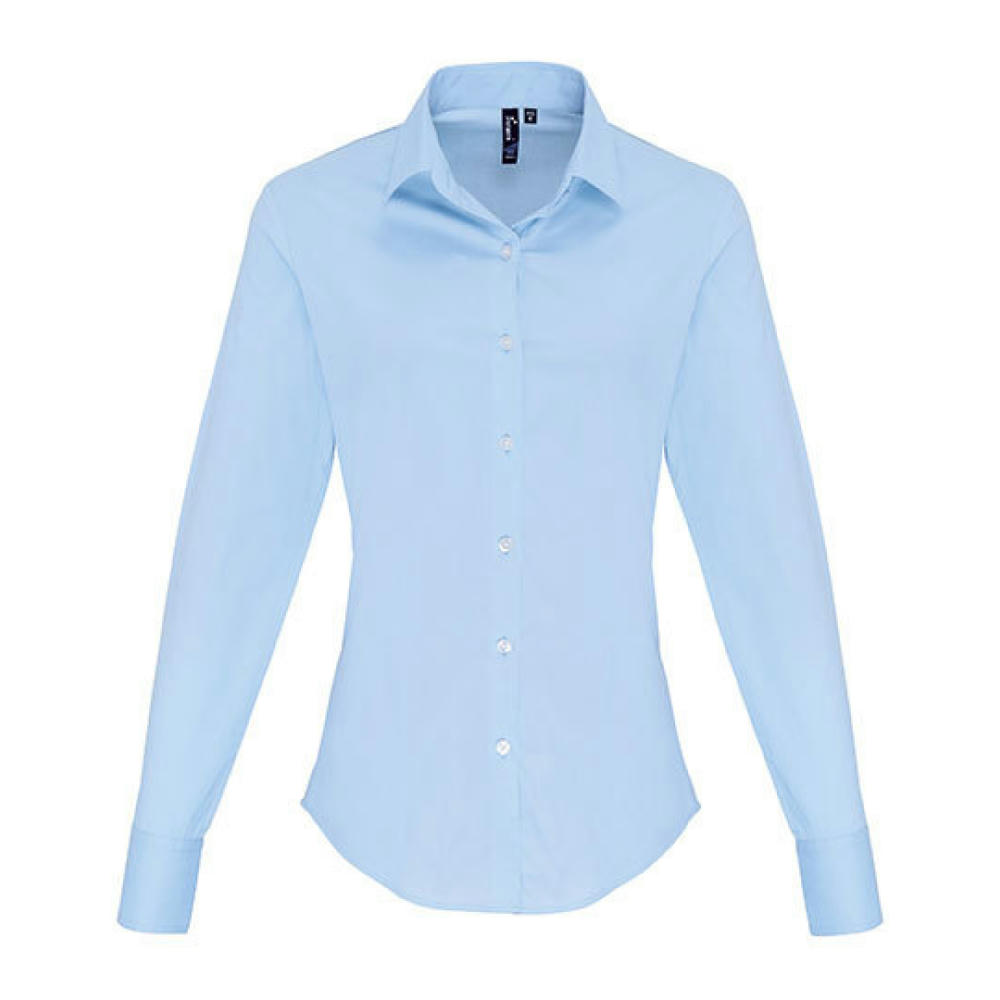 Women´s Stretch Fit Poplin Long Sleeve Cotton Shirt