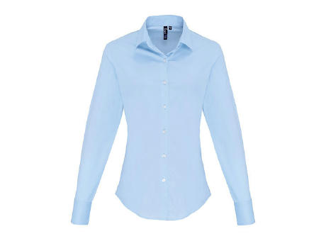 Women´s Stretch Fit Poplin Long Sleeve Cotton Shirt