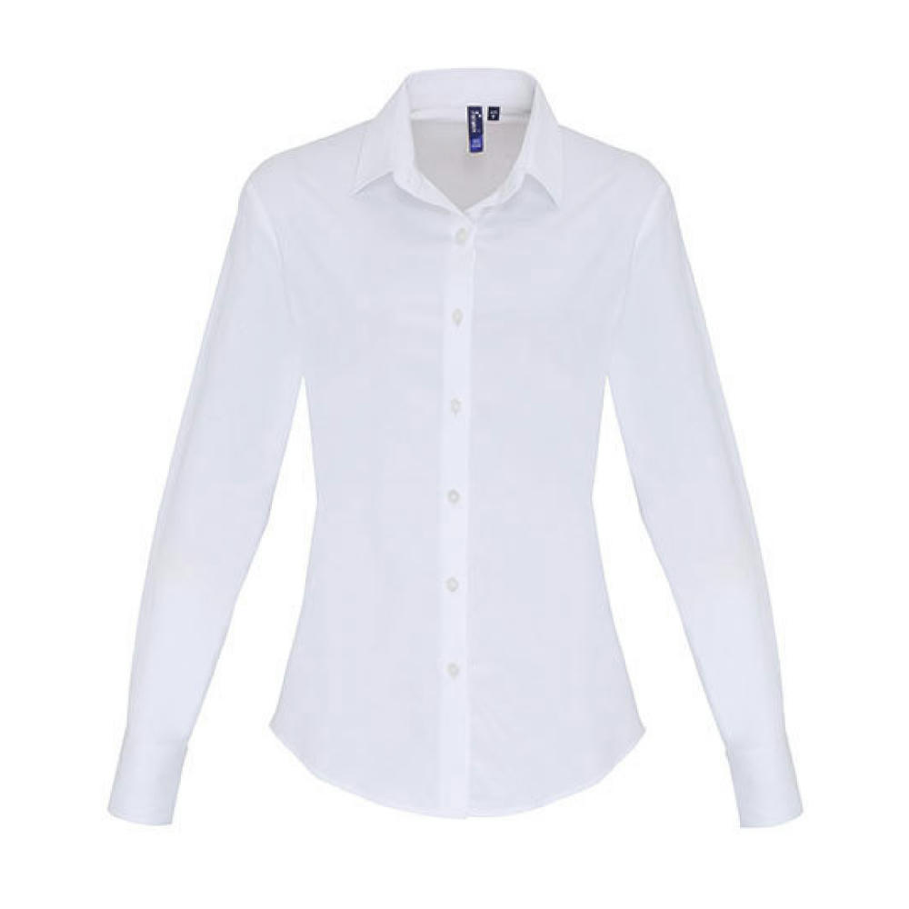 Women´s Stretch Fit Poplin Long Sleeve Cotton Shirt