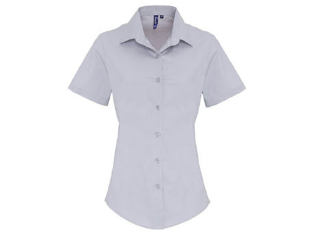 Women´s Stretch Fit Poplin Short Sleeve Cotton Shirt