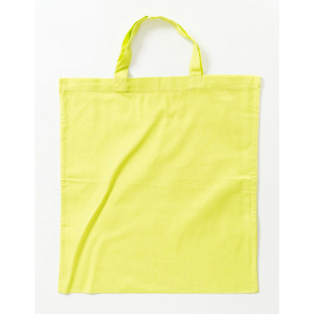 Cotton Bag Colored Short Handles