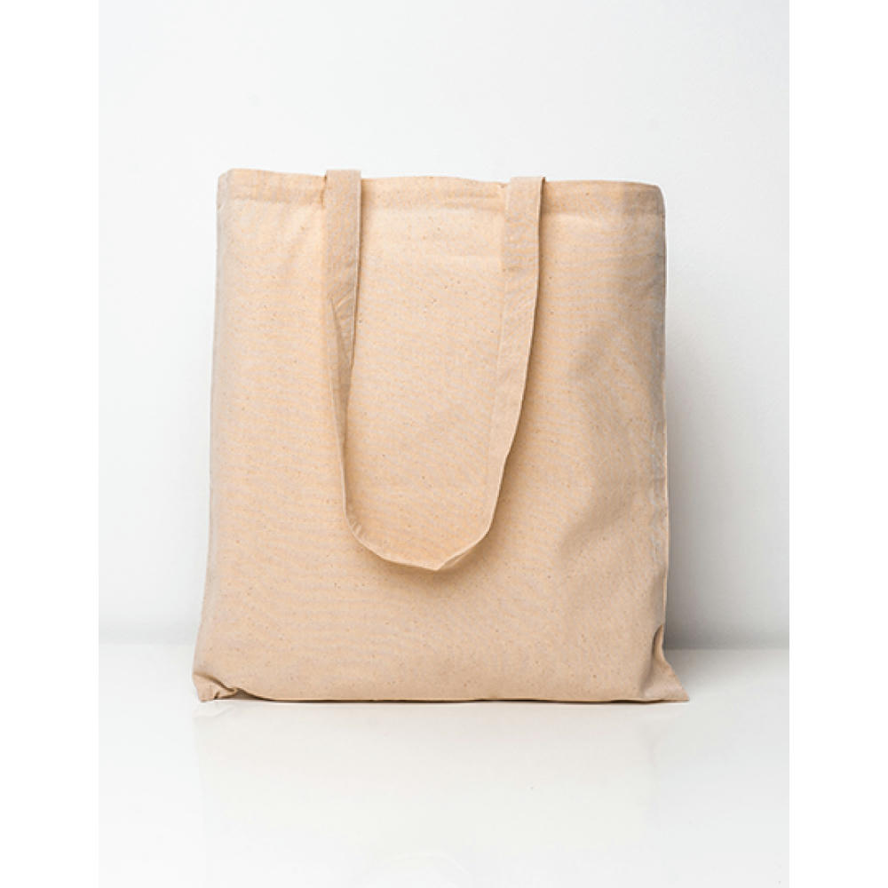 Cotton Bag Natural Long Handles