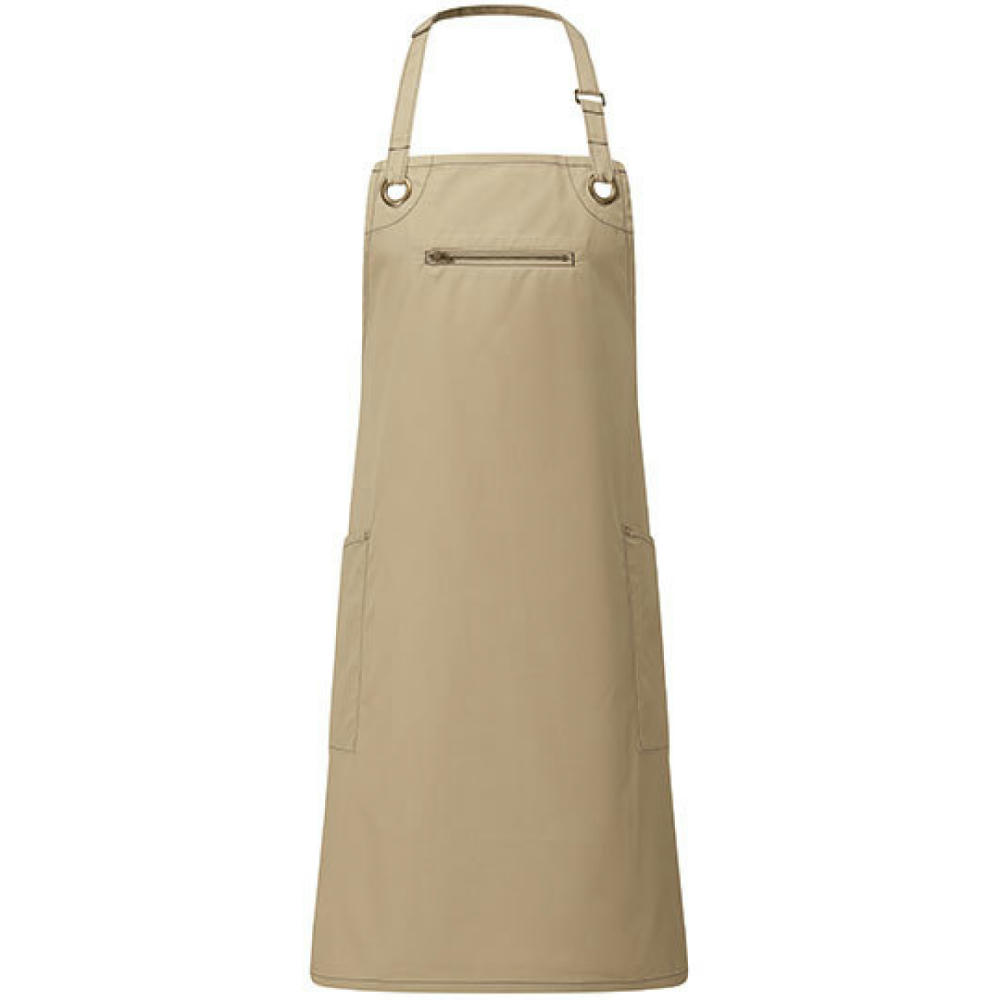 Barley' Contrast Stitch Sustainable Bib Apron