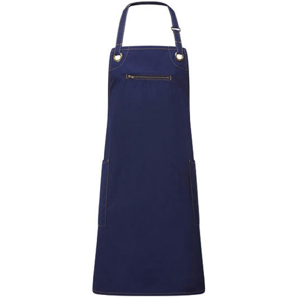 Barley' Contrast Stitch Sustainable Bib Apron