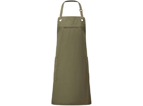 Barley' Contrast Stitch Sustainable Bib Apron