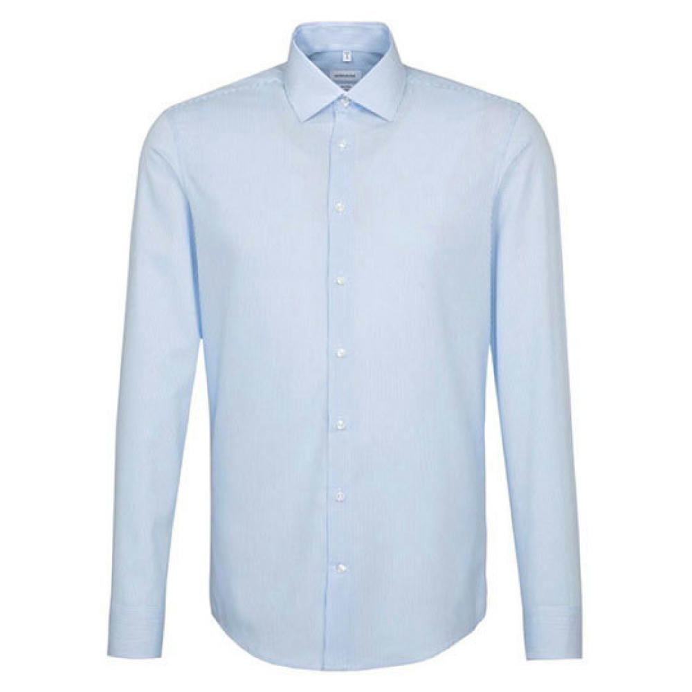Men´s Shirt 2 Shaped Check/Stripes Long Sleeve
