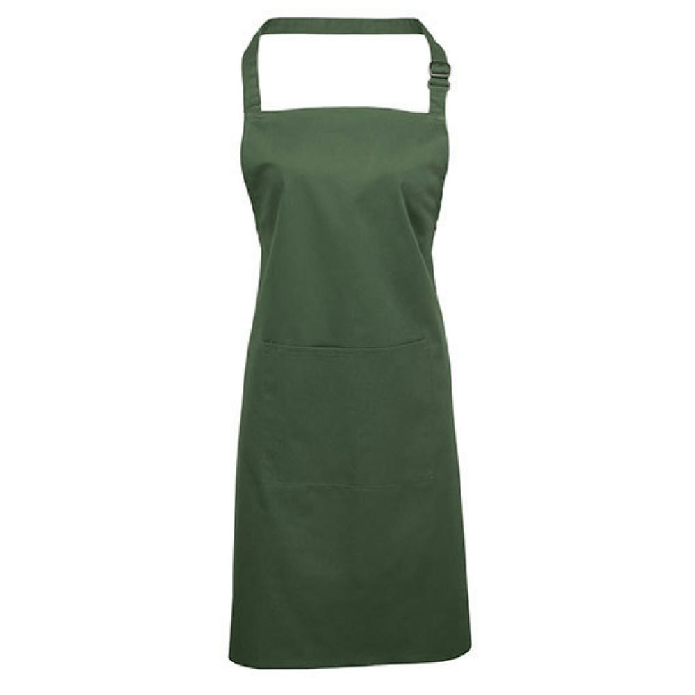 Colours Collection Bib Apron With Pocket