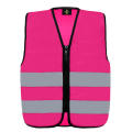 Kids´ Hi-Vis Safety Vest With Front Zipper Aalborg