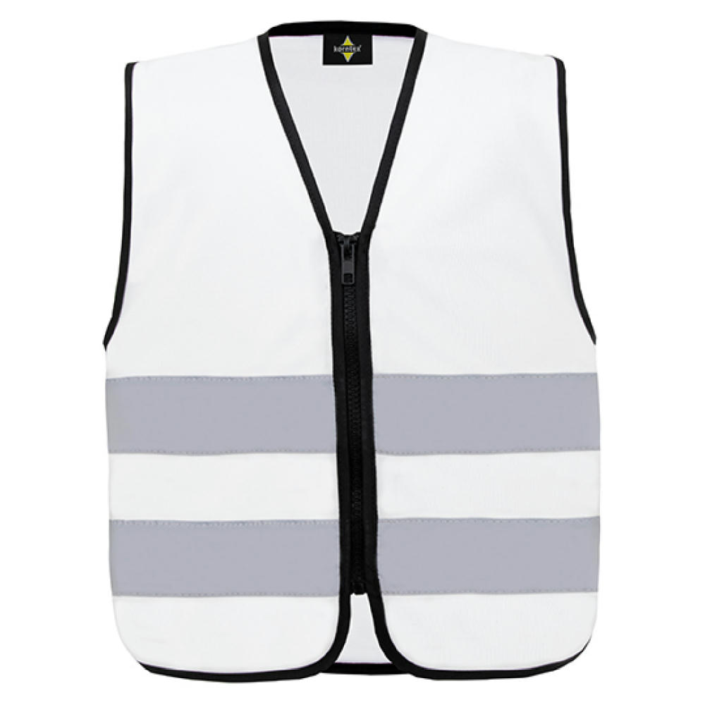 Kids´ Hi-Vis Safety Vest With Front Zipper Aalborg