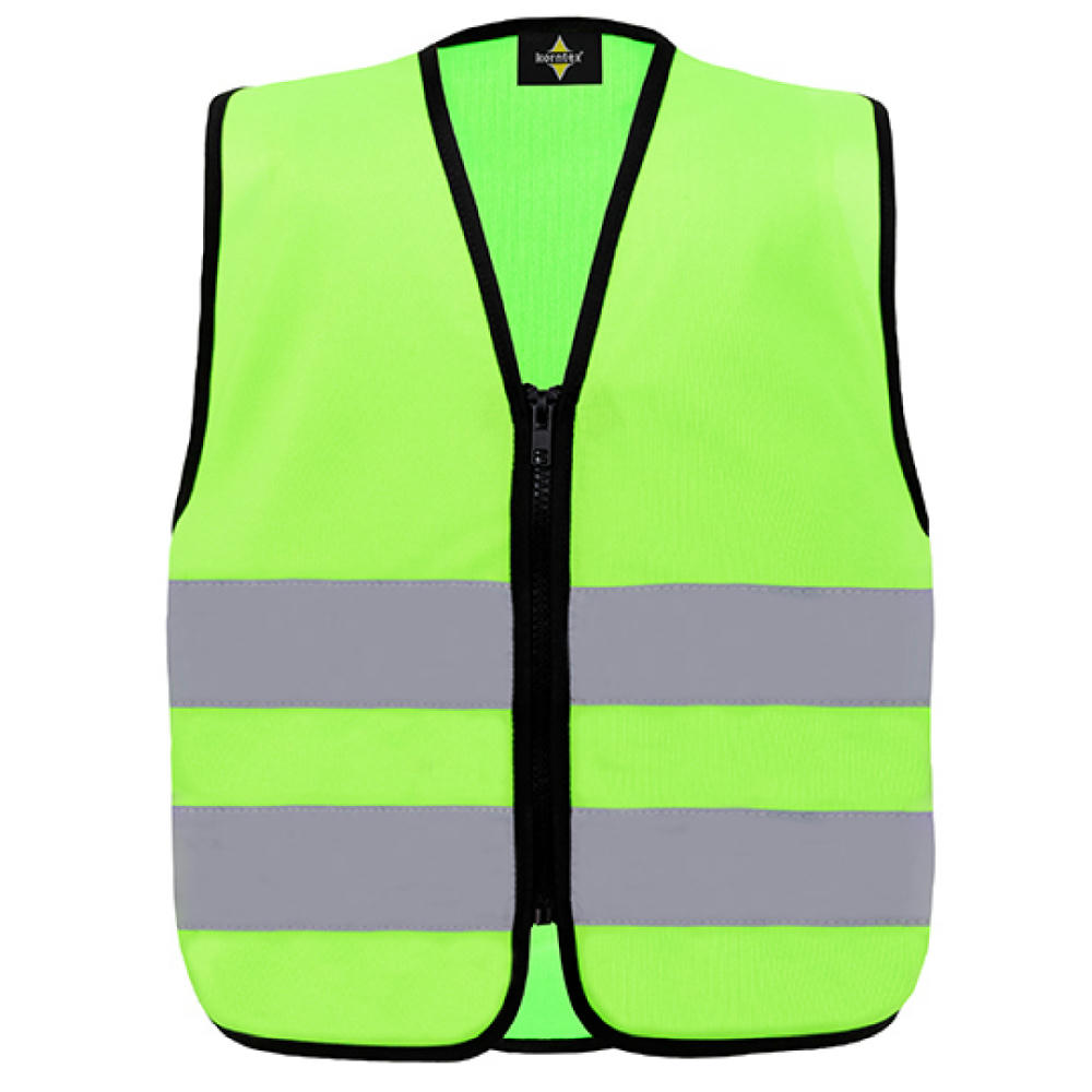 Kids´ Hi-Vis Safety Vest With Front Zipper Aalborg