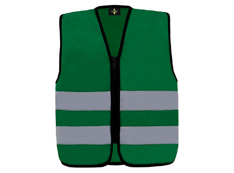 Kids´ Hi-Vis Safety Vest With Front Zipper Aalborg