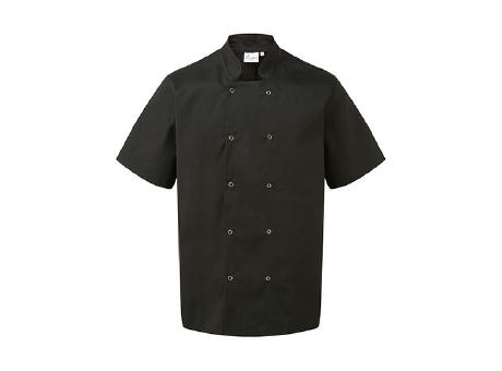 Studded Front Short Sleeve Chef´s Jacket