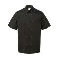 Studded Front Short Sleeve Chef´s Jacket