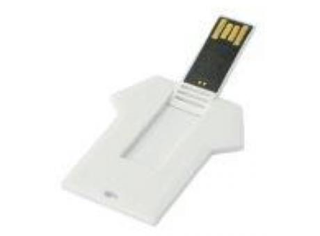USB-Stick Credit Card Trikot USB 2.0 COB   1 GB Weiß