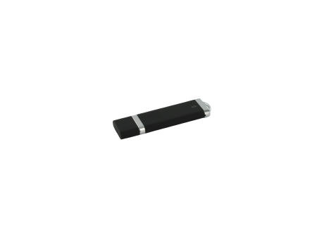 USB-Stick C10 USB 2.0 Flash Disk   1 GB Schwarz matt (gummiert)
