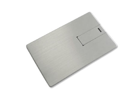 USB-Stick Credit Card 5 Alu USB 2.0 COB   1 GB Silber