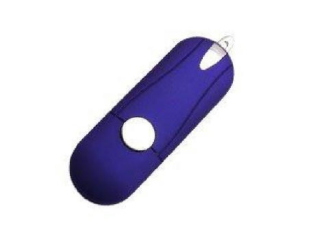 USB-Stick F60 gummiert USB 2.0 Flash Disk   1 GB Blau