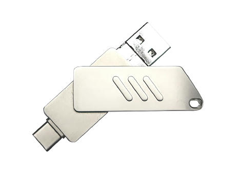 USB-Stick 4in1 OTG 09 USB 3.0 Flash Disk   8 GB Silber
