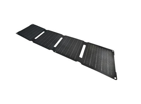 Faltbare Outdoor Solarmatte SM03 mit 4 Solarpanels und 30W Schwarz