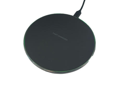 Wireless Charger LED-Ring 10W Schwarz