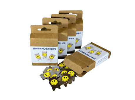Smiley Büroklammer in Blisterverpackung