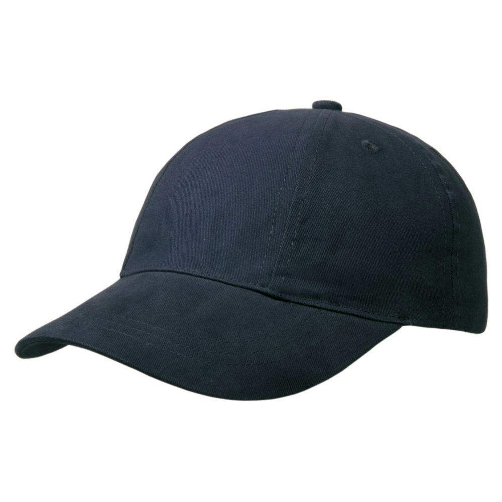 Brushed 6 Panel Cap, Turned Top