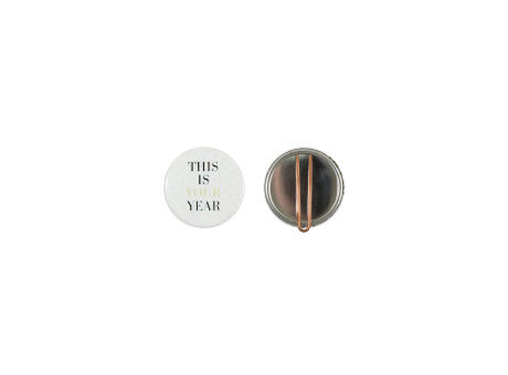 Metallbutton 37mm mit Clip
