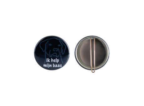 Metallbutton 56mm mit Clip