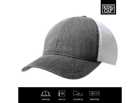 Washed Cotton Soft Mesh Trucker Cap