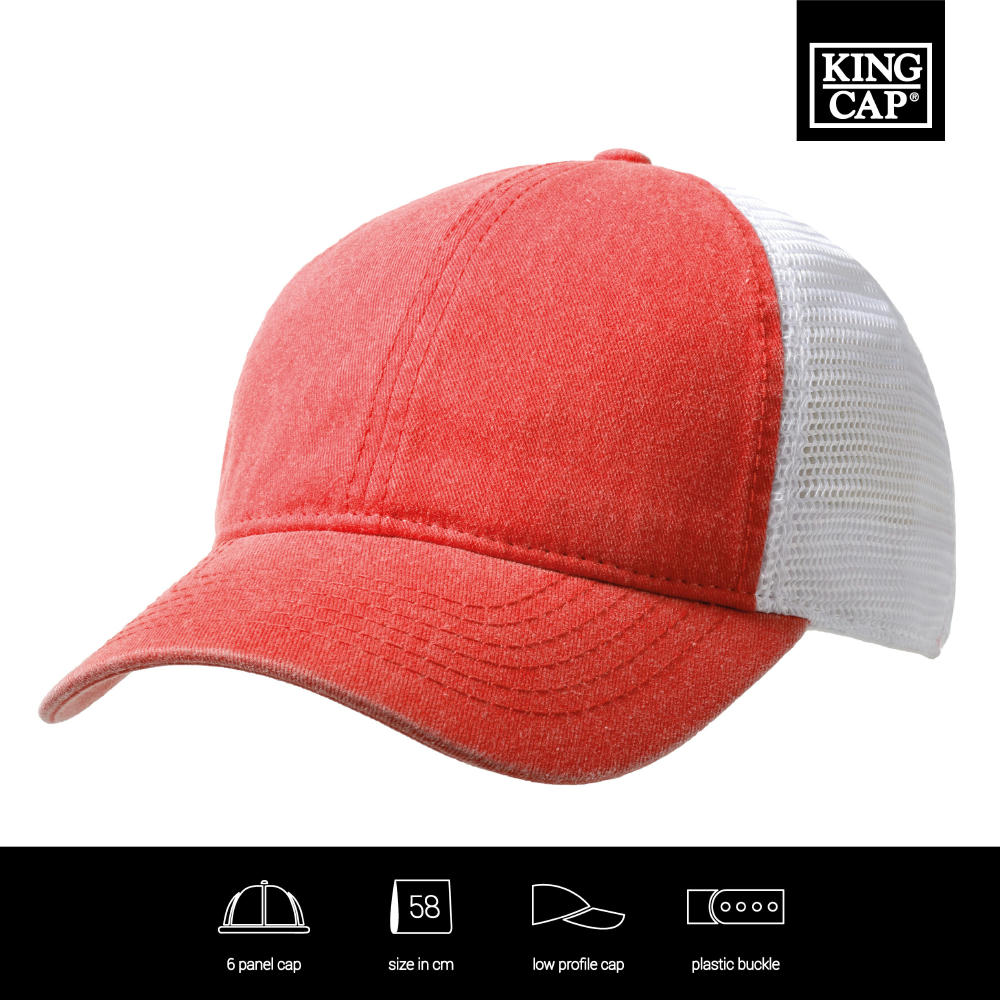 Washed Cotton Soft Mesh Trucker Cap