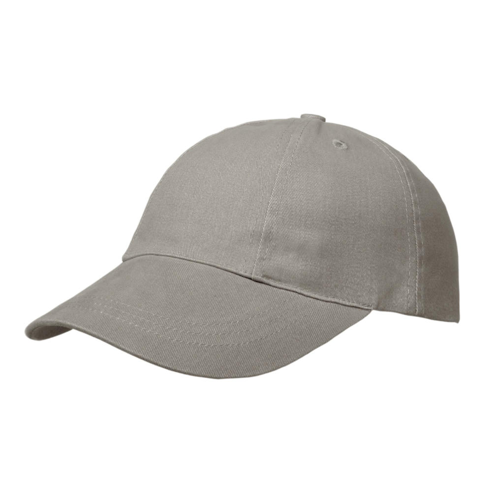 Brushed 6 Panel Cap, Turned Top