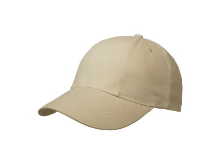 Brushed 6 Panel Cap, Turned Top