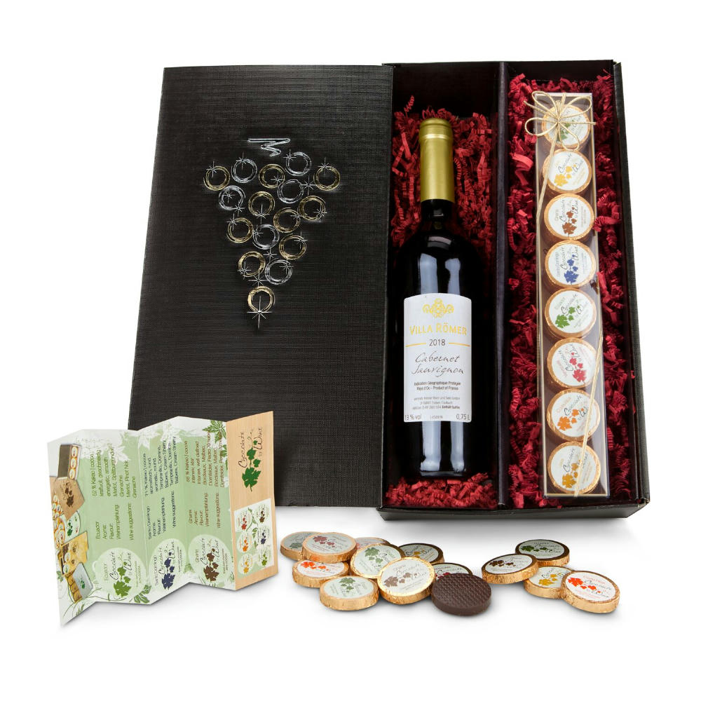 Geschenkset / Präsenteset: Chocolate for wine