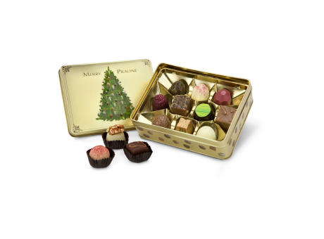 Geschenkartikel / Präsentartikel: Merry Praliné - Pralinendose mit 125 g 