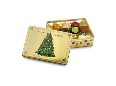 Geschenkartikel / Präsentartikel: Merry Praliné - Pralinendose mit 125 g 