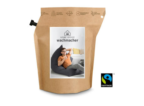 Geschenkartikel / Präsentartikel: Home-Office Wachmacher Kaffee Brühbeutel Honduras, wiederverwendbar, Fairtrade