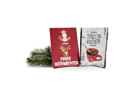 Geschenkset / Präsenteset: Frohe Weihnachten Tassenkuchen