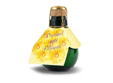 Kleinste Sektflasche der Welt! Diesmal statt Blumen - Ohne Geschenkkarton, 125 ml