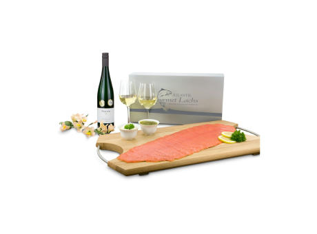 Geschenkartikel / Präsentartikel: Lachs-Geschenk: Genießer