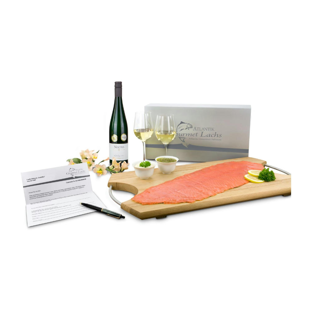 Geschenkartikel / Präsentartikel: Lachs-Gutschein: Genießer