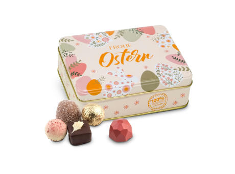 Geschenkartikel / Präsentartikel: Frohe Ostern - Pralinendose mit 125 g