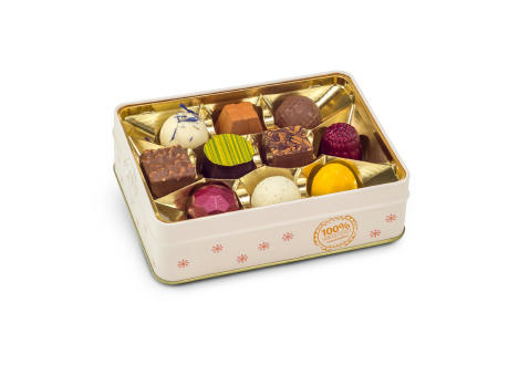 Geschenkartikel / Präsentartikel: Frohe Ostern - Pralinendose mit 125 g