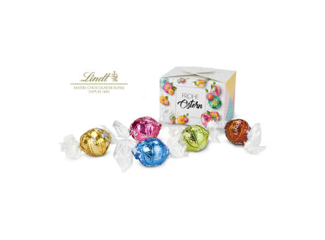 Geschenkartikel / Präsentartikel: Lindt Osterfreude - mit 5 Lindt Lindorkugeln, auch in individueller Pralinenschachtel